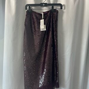 NEW Jonathan Simkhai Elegant Sequin Skirt